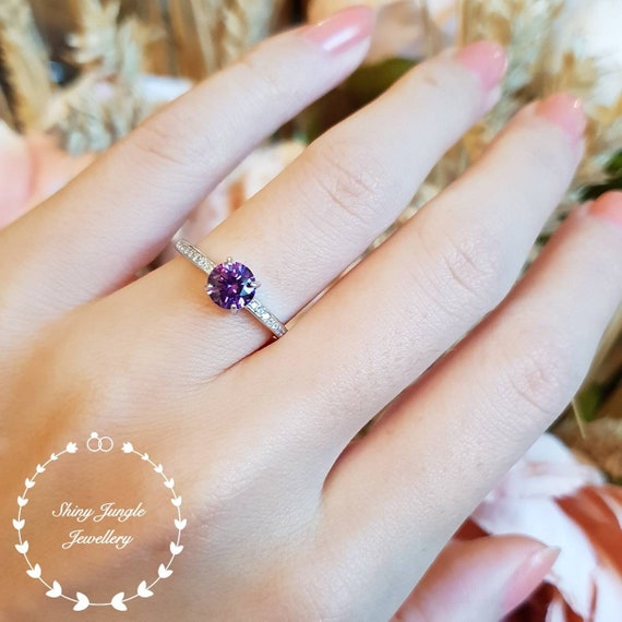 1 carat amethyst ring deals