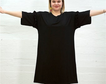 Aleksiina Design Tilia Bamboo Viscoce Dress, black, one size