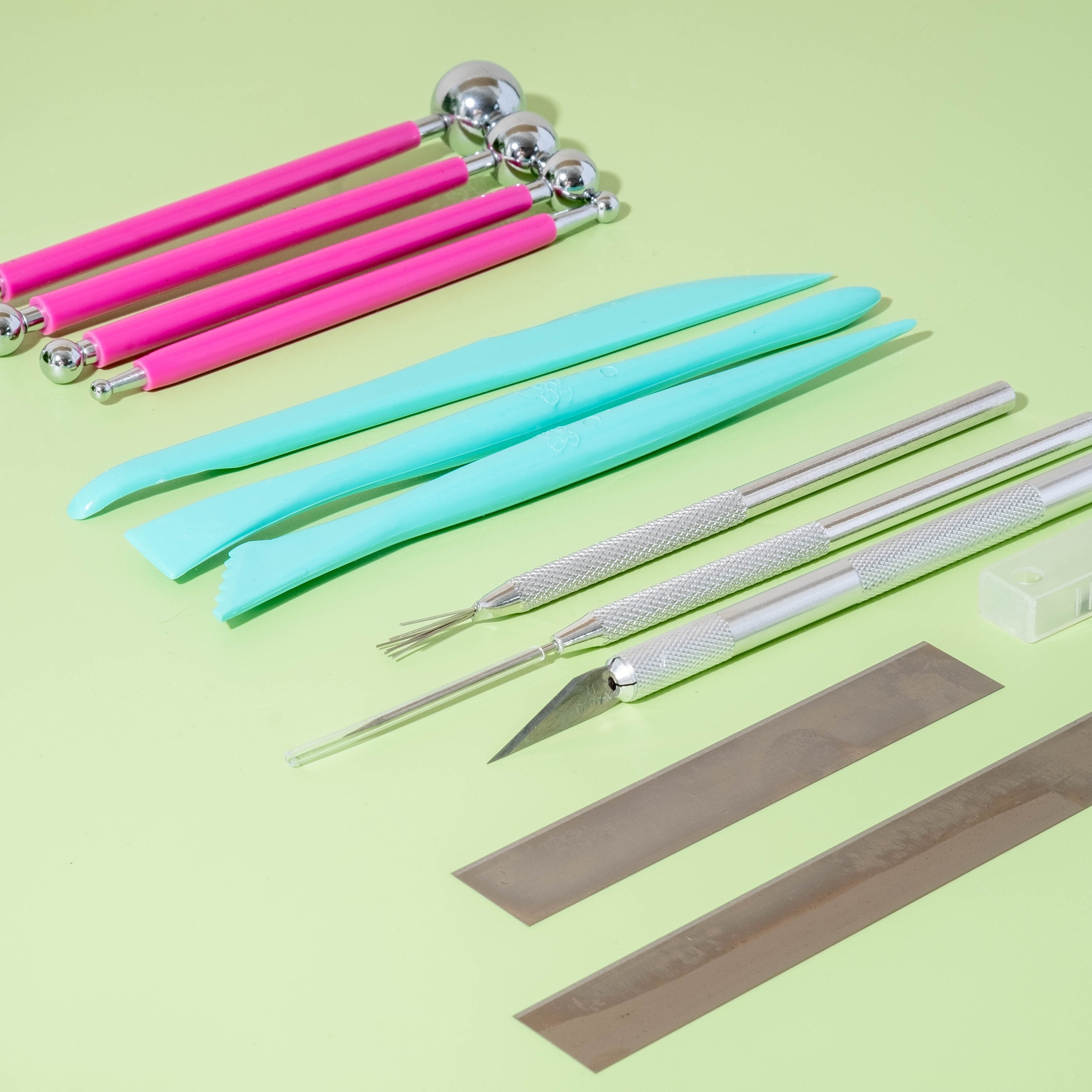 Clay Basic Tools Clay Rollers Craft Knife Clay Pressing Etsy