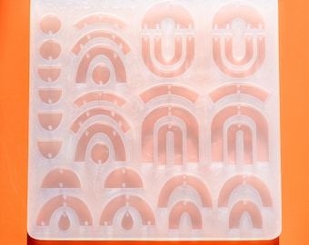 Multi Arches Silicone Mould | Handmade Silicone Mold | Epoxy UV Resin Jewellery Making Tool