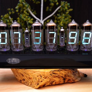 DIY IV-11 Nixie Tube Clock Acrylic[Tubes Power Supply]  6 Tubes Husband, Glowing Clock, Gift, Steampunk