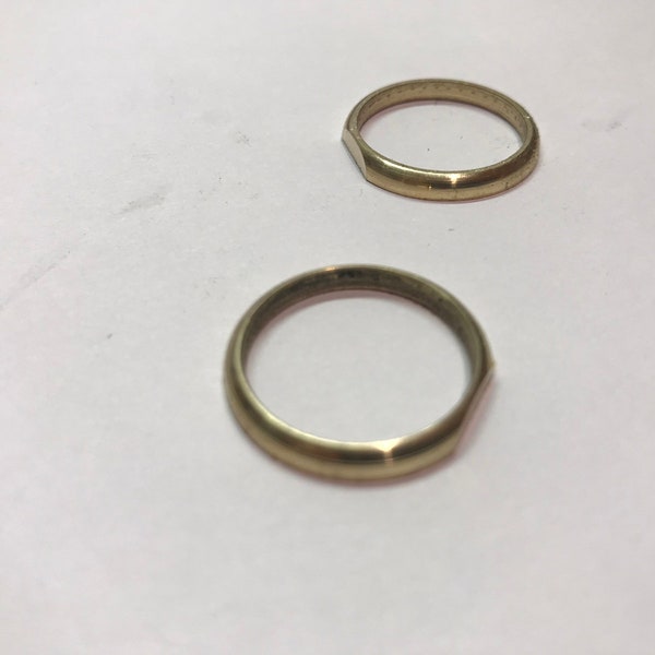 Set of brass rings for IN14 lamp 6 pieces.