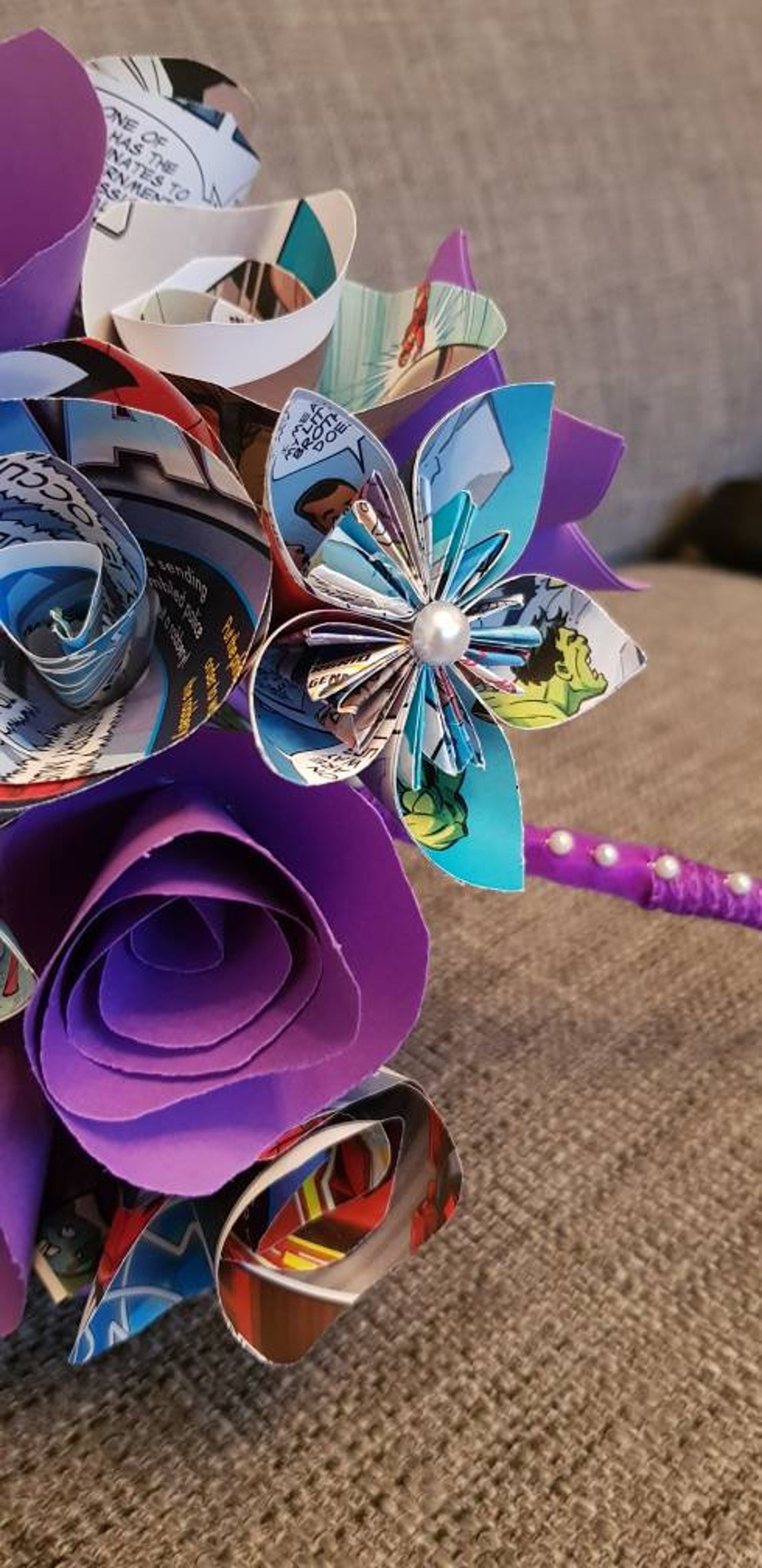 Comic Book Bouquet Etsy