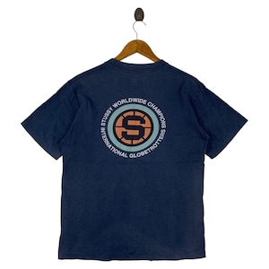 Vintage 90s STUSSY back hit big logo tee