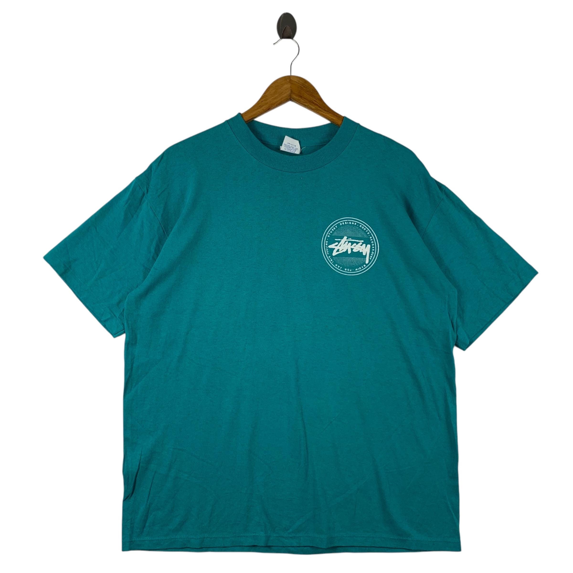 Vintage 90s STUSSY Design Roots Big Printed Logo Tee - Etsy