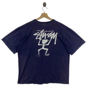 Vintage 80s Stussy Stickman Shadowman Ragamon Rare Old Vintage 80s Stussy Stickman Shadowman Ragamon Rare Old
