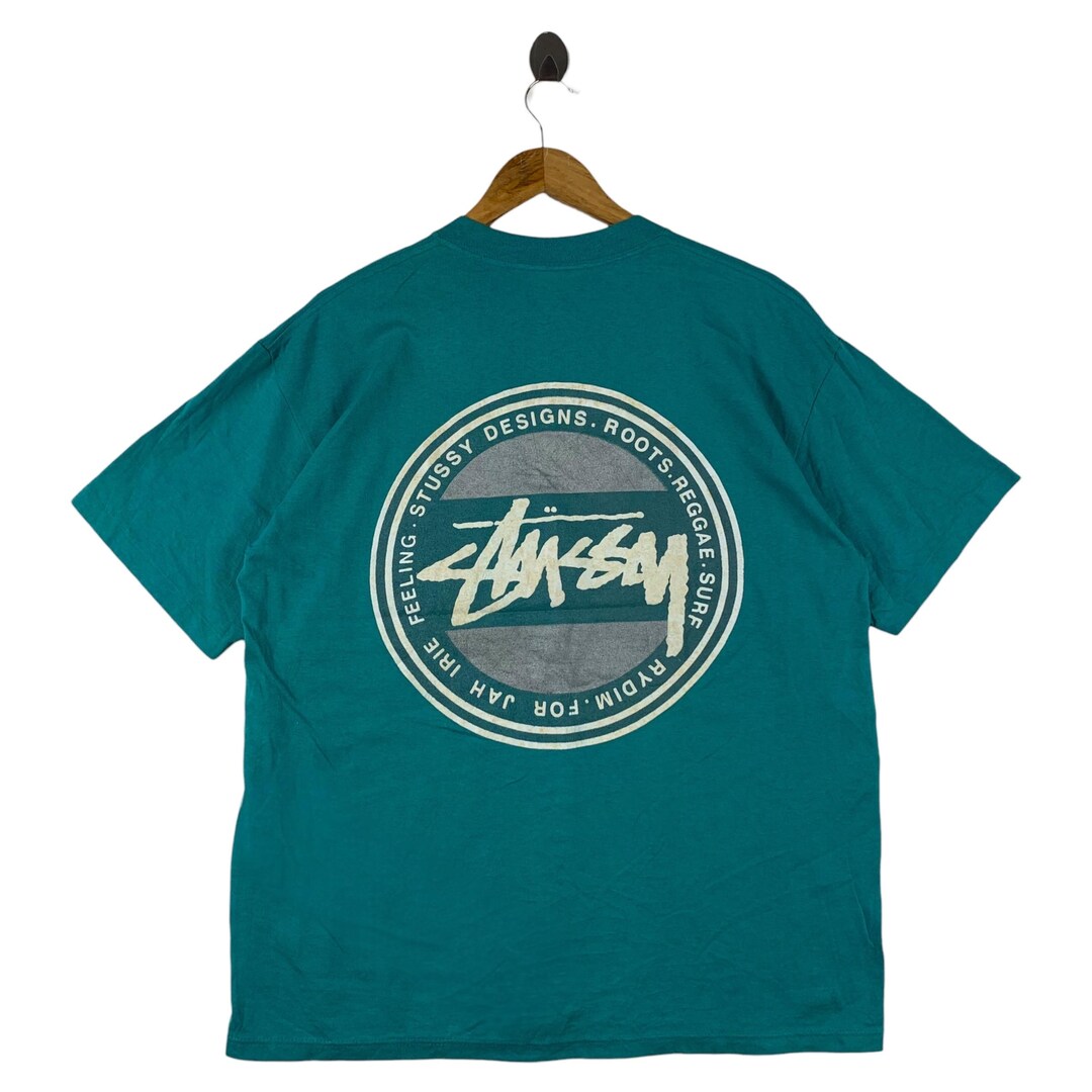 Vintage 90s STUSSY Design Roots Big Printed Logo Tee - Etsy