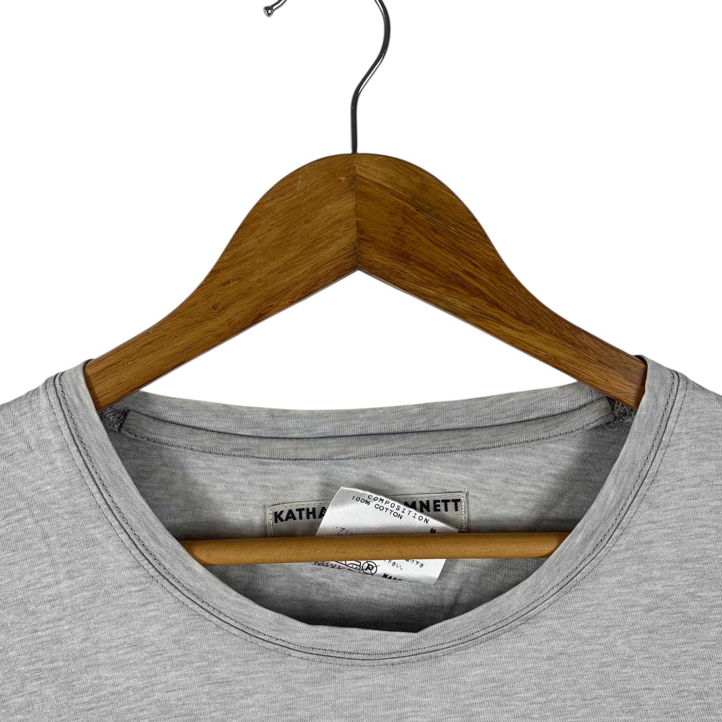 KATHARINE HAMNETT Cut & Sewn Spellout Long Sleeve Tee - Etsy
