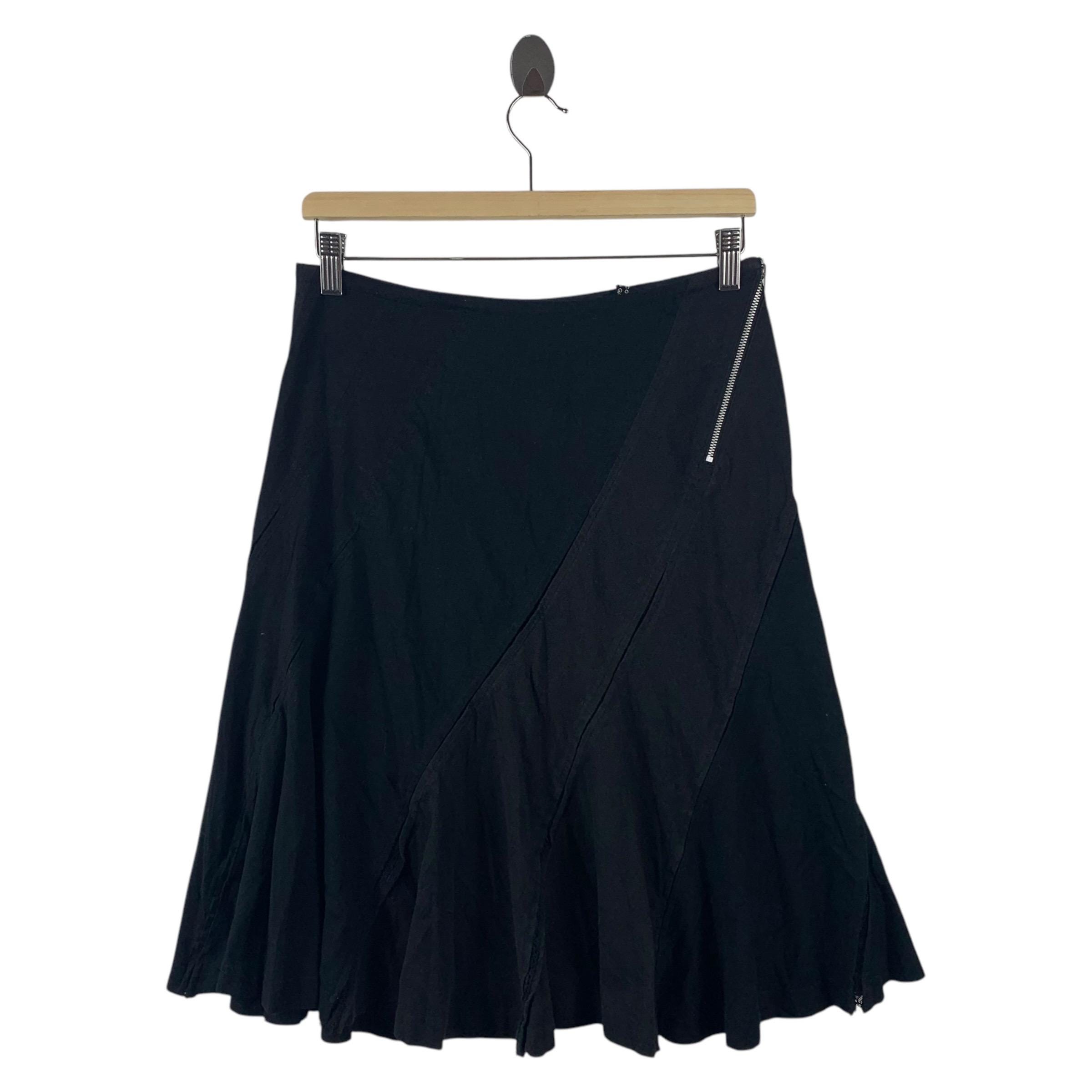 スカート 2008SS COMME DES GARCONS RUFFLE SKIRT Comme des Garçons black pleated skirt with ruffled hearts