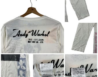 Andy Warhol X Hysteric Glamour Long Sleeve Shirt - Etsy