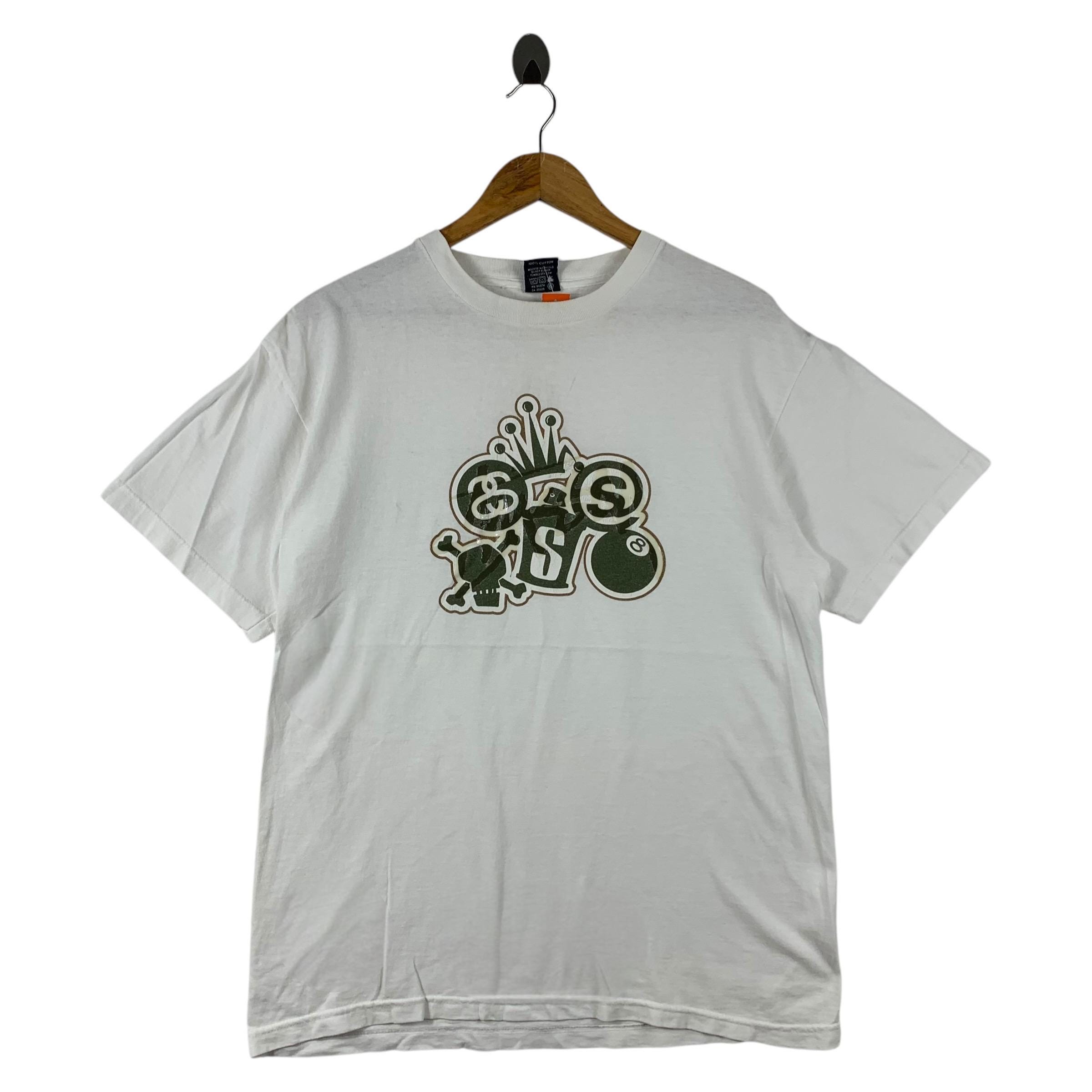 Vintage 90s STUSSY Skull Big Printed Streetwear Tee - Etsy