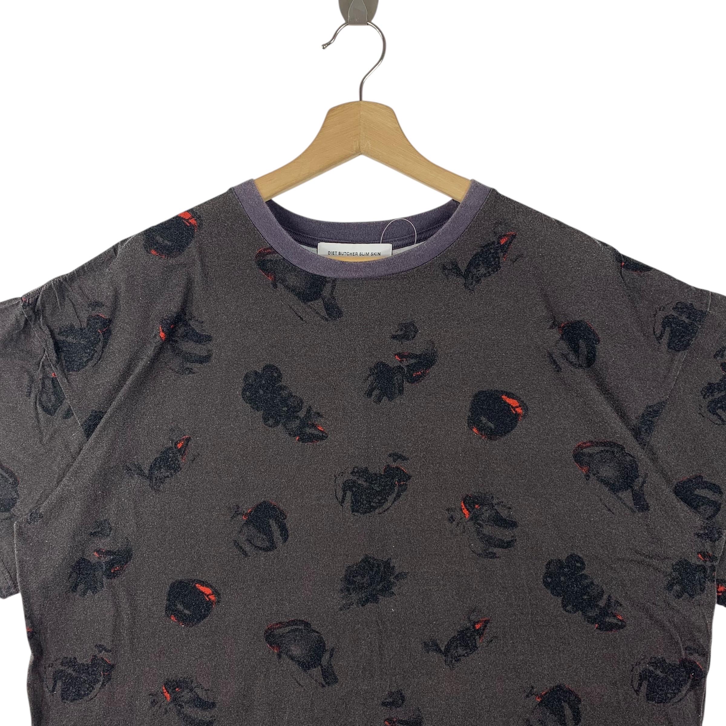 DIET BUTCHER SLIM Skin Full Print Japanese Brand Tee - Etsy