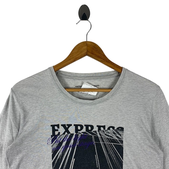 KATHARINE HAMNETT Cut & Sewn Spellout Long Sleeve Tee - Etsy