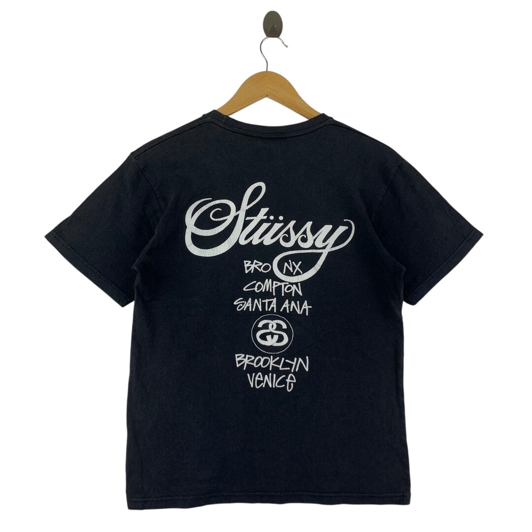 STUSSY World Tour Big Logo Tee - Etsy