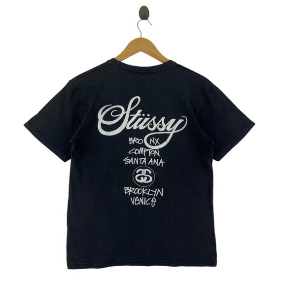 STUSSY World Tour Big Logo Tee - Etsy