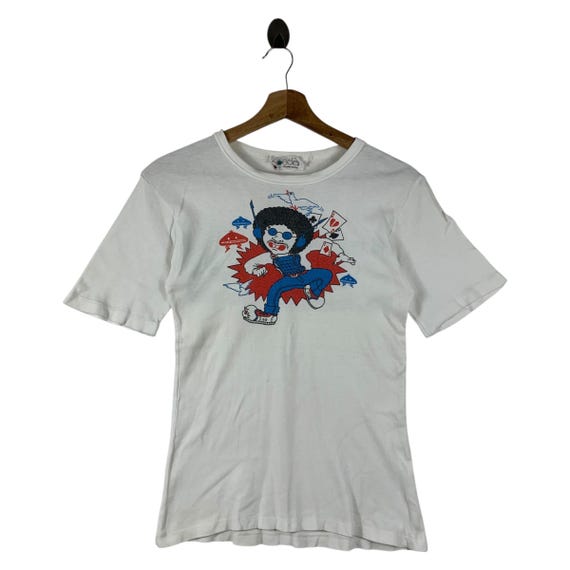 Vintage 80s Mr. Boo Michael Hui Polydor Printed Tee