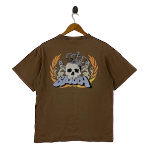 Vintage 90s STUSSY back hit big logo tee