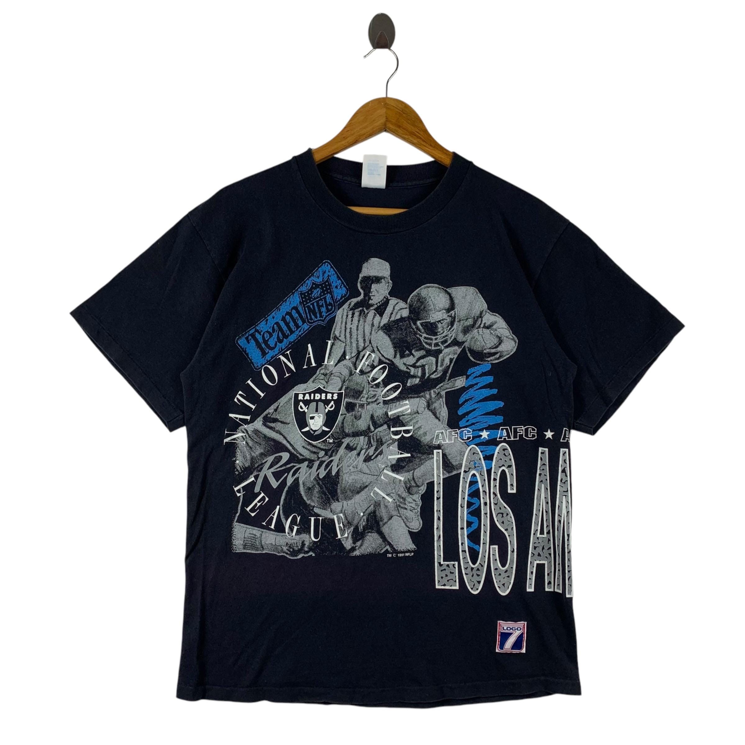 Vintage 90s LOS ANGELES RAIDERS Big Logo Printed Tee - Etsy