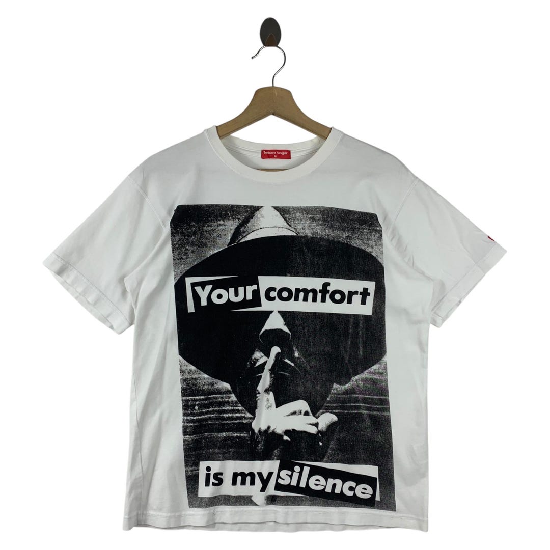 Vintage BARBARA KRUGER Your Comfort is My Silence Tee Shirt - Etsy