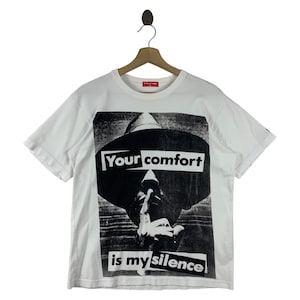Vintage BARBARA KRUGER your comfort is my silence tee shirt