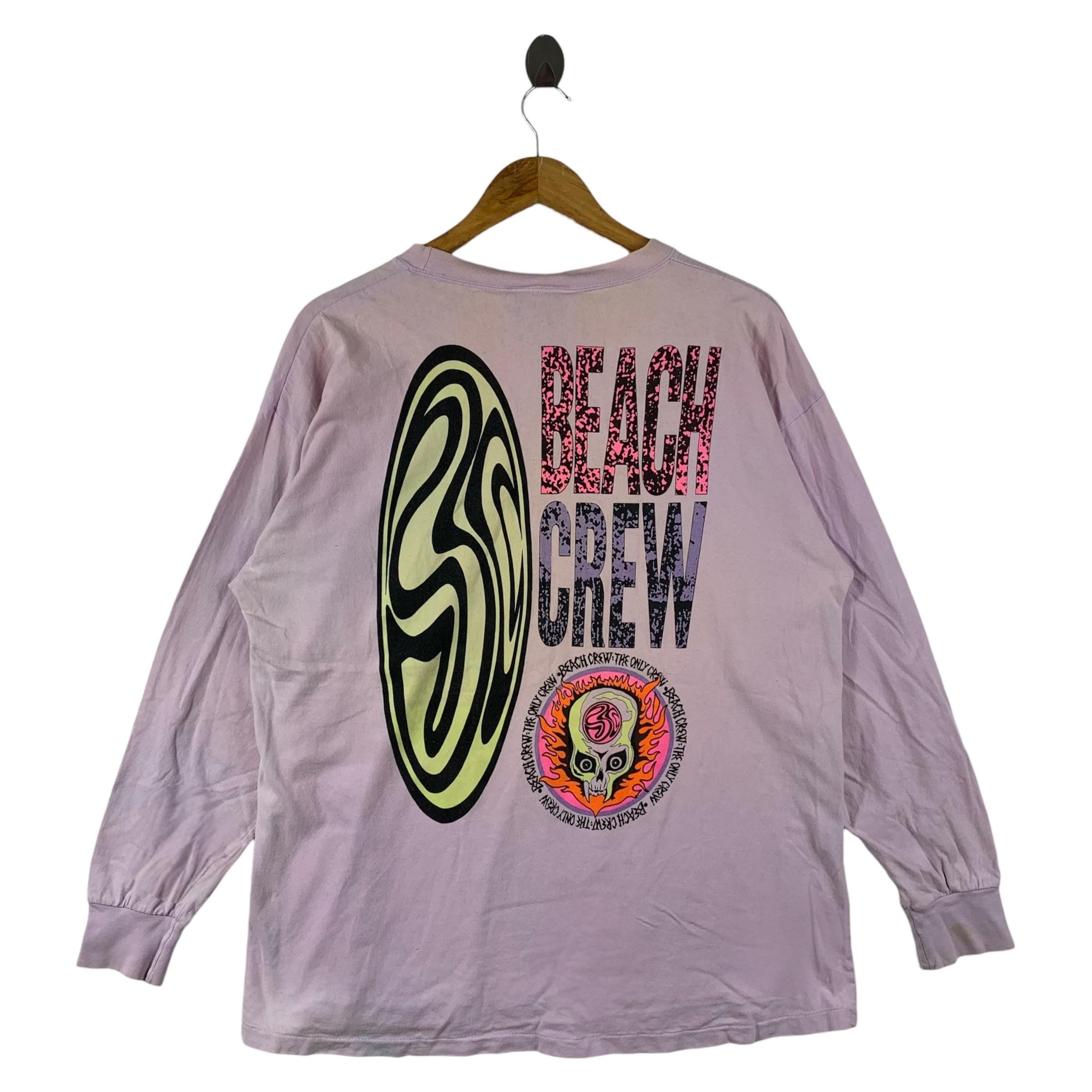 ヴィンテージ 90年代 BEACH CREW ロングスリーブ ビッグロゴプリントT 