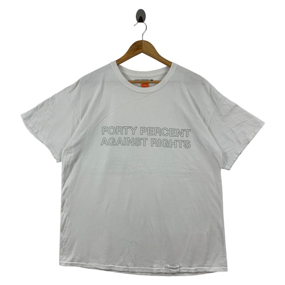 FORTY PERCENTS AGAINST RIGHTS Tシャツ L FORTY Percent Against RIGHT (FPAR) Spellout Japanesebrand Tee - Etsy