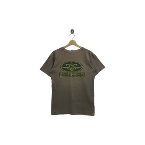 Rare!! Vintage WORLD JUNGLE surfing surf tee big logo printed tshirt