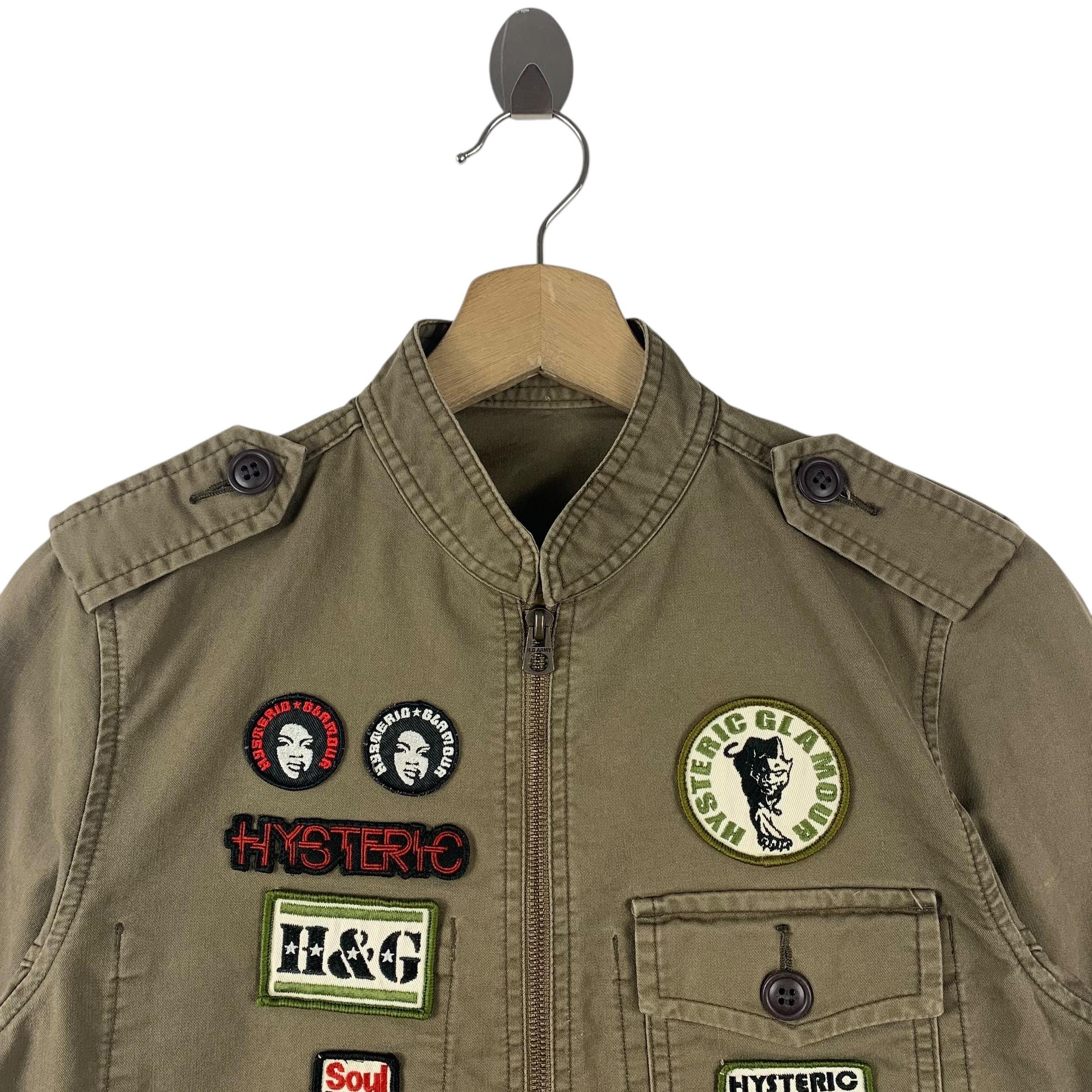 ヴィンテージ HYSTERIC GLAMOUR ミリタリージャケット 刺繍パッチ