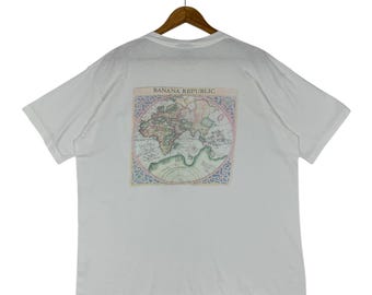 Vintage BANANA REPUBLIC back hit printed pocket tee