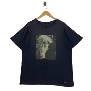 Camiseta vintage de arte pop con foto desgastada de ANDY WARHOL
