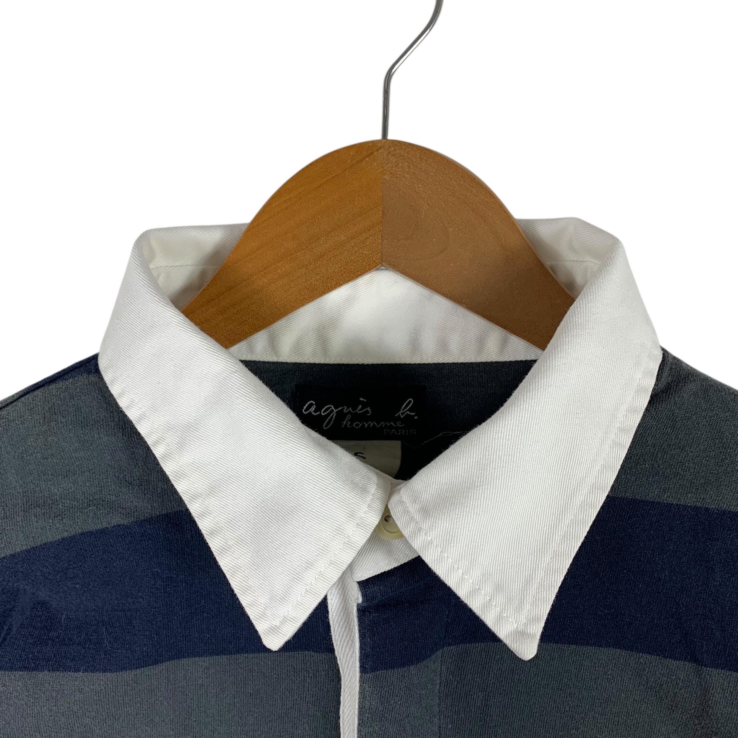 Vintage Agnès B. Homme Striped Long-sleeve Shirt - Etsy