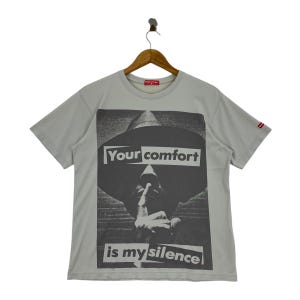 Vintage BARBARA KRUGER your comfort is my silence tee shirt