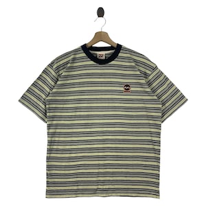 Vintage BILLABONG Streifen kleines Logo Surfing tee