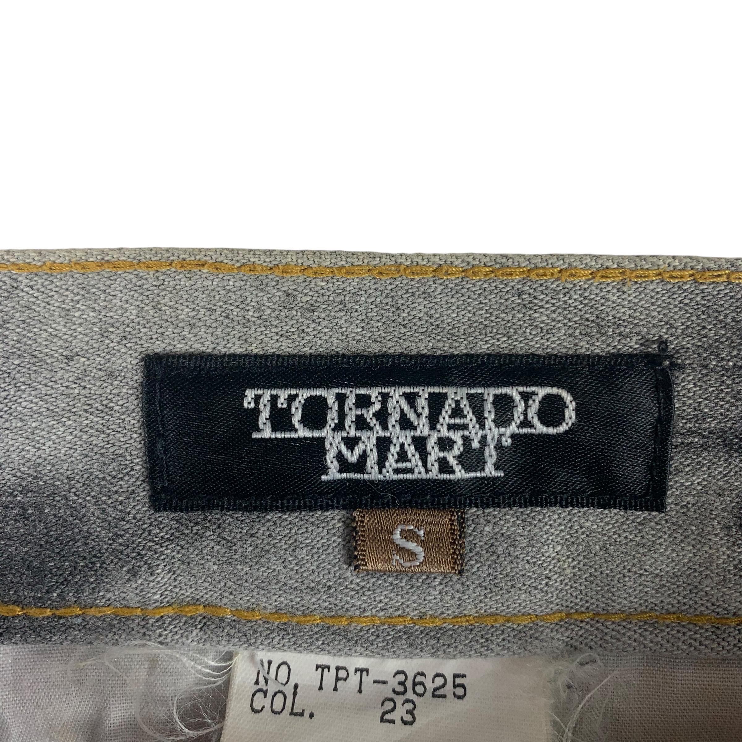 パンツ TORNADO MART 00s BLEACHED FLARE DENIM Tornado Mart Y2K Distressed Flare Denim | Archive Japanese – DRIEW