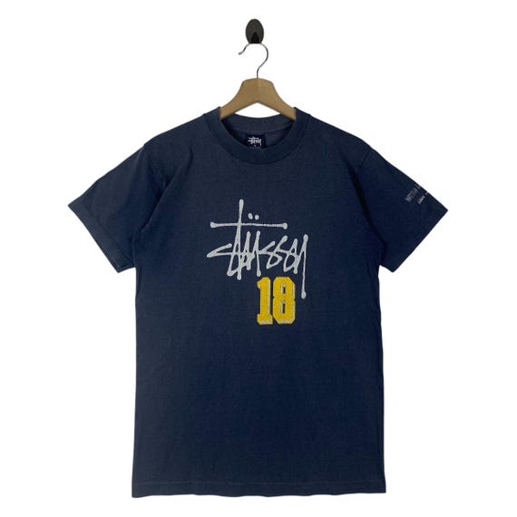 Vintage 90s STUSSY 18 Big Printed Streetwear Tee - Etsy