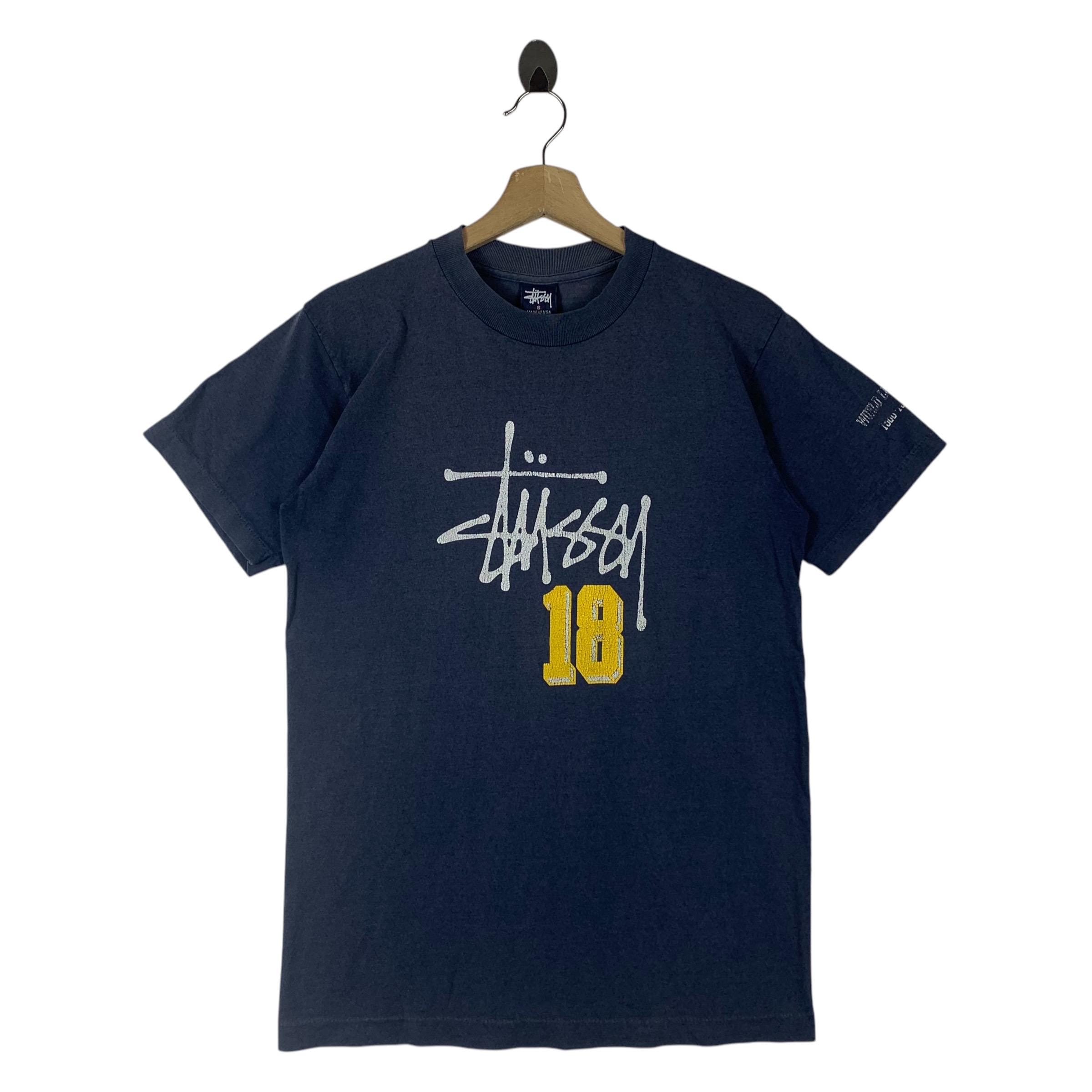 Vintage 90s STUSSY 18 Big Printed Streetwear Tee - Etsy