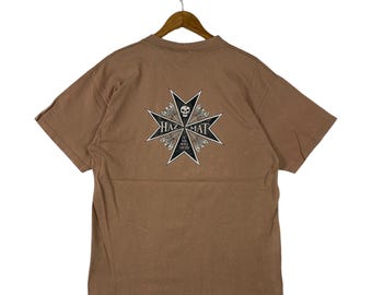 90年代ヴィンテージ HAZ-MAT「危険物」スペルアウトTシャツ / サイズL