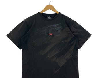 Vintage OAKLEY Centre logo sun faded tee