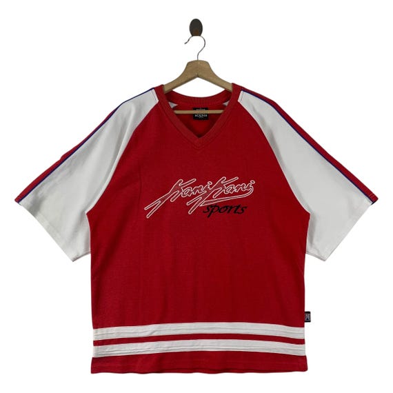 Vintage KARL KANI spellout embroidery tees