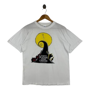 Vintage jaren 90 THE NIGHTMARE Before CHRISTMAS Cartoon film T-shirt