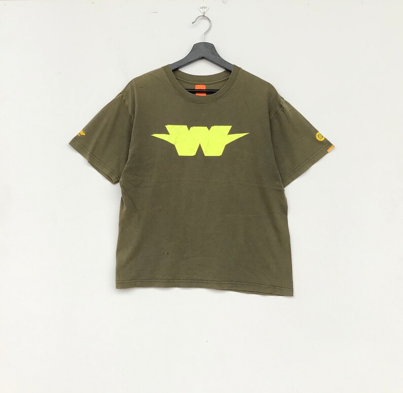 Rare Wtaps Men Clothing Tshirt Big W Logo Printed Toon Mania Japanese Brand Navy Green T Shirts Clothing Valresa Com