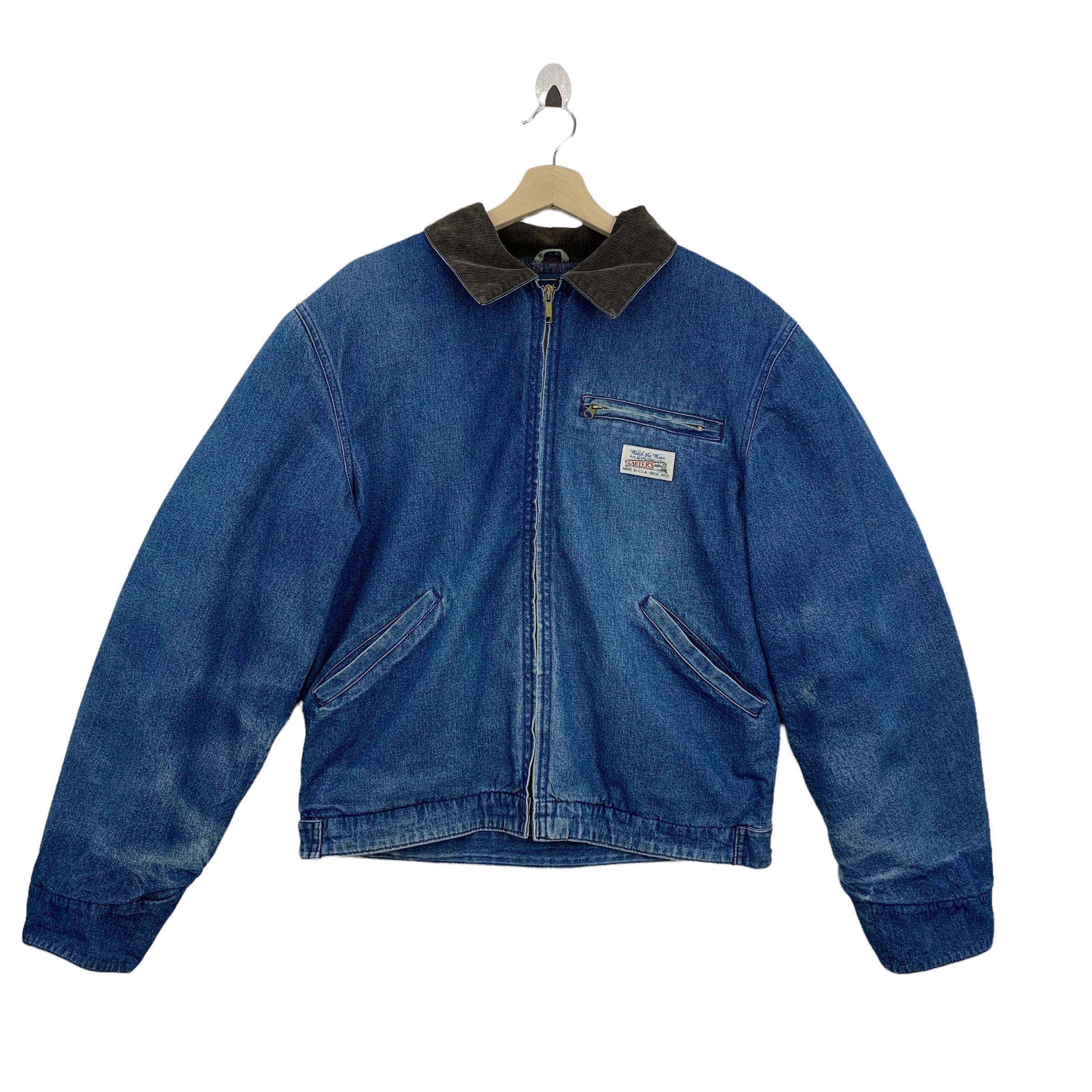 Carter's カーターズ　ビンテージ　アド　ワークウェアー　usa 80s Carter's カーターズ デニムワークジャケット レディース M - メルカリ