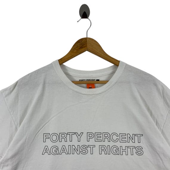 FORTY PERCENTS AGAINST RIGHTS Tシャツ L FORTY Percent Against RIGHT (FPAR) Spellout Japanesebrand Tee - Etsy
