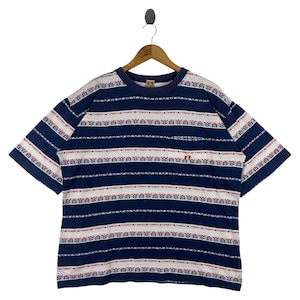 Vintage HANG TEN stripe tee shirt