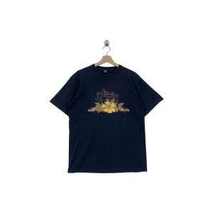 Rare !! Vintage STUSSY Spellout big  tshirt