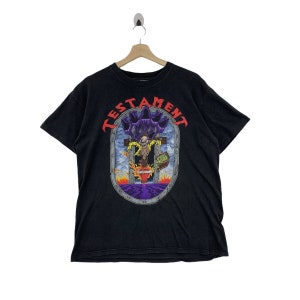 Vintage TESTAMENT 1990 Heavy Metal Lisence to Brockum Men Tees