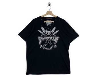 Rare!! Vintage 00's ELLEGARDEN X SKULLSHIT Graphic Tee Shirt