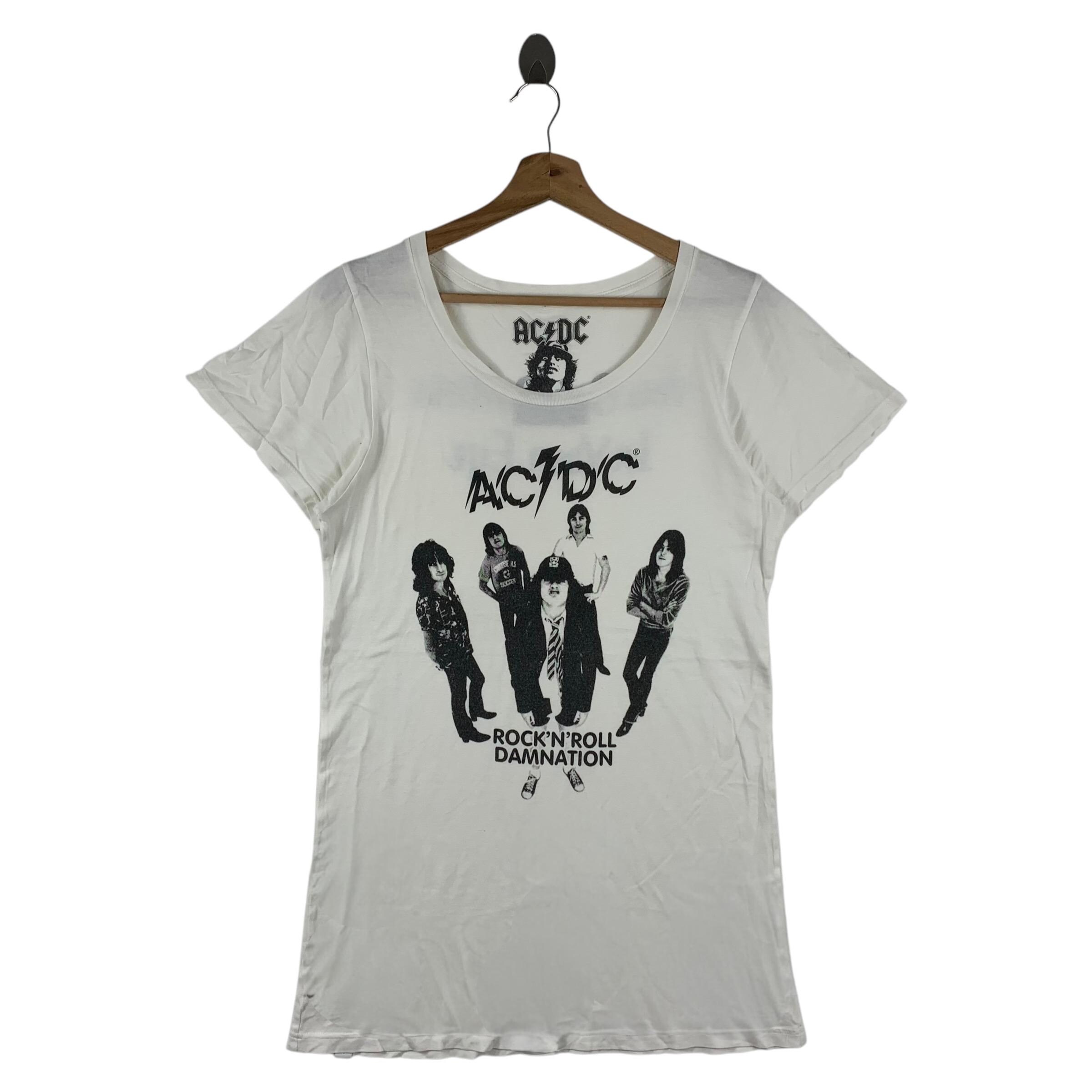 HYSTERIC GLAMOUR X ACDC Rock N Roll Damnation Women Printed Tee 