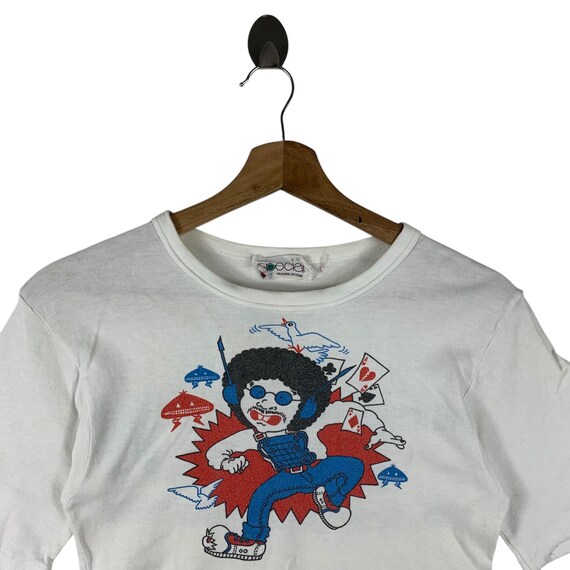 Vintage 80s Mr. Boo Michael Hui Polydor Printed Tee View 2
