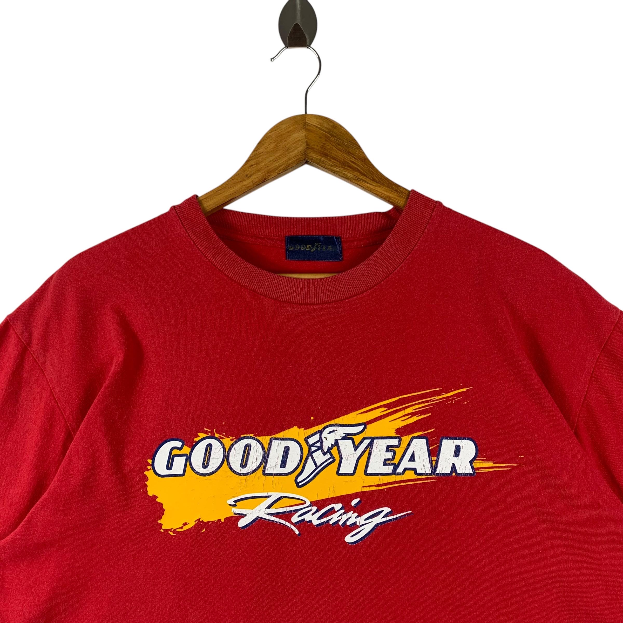 Vintage GOODYEAR Racing Red Tee - Etsy